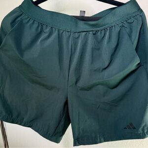 Adidas Men's Dark Green Athletic Shorts with LINER